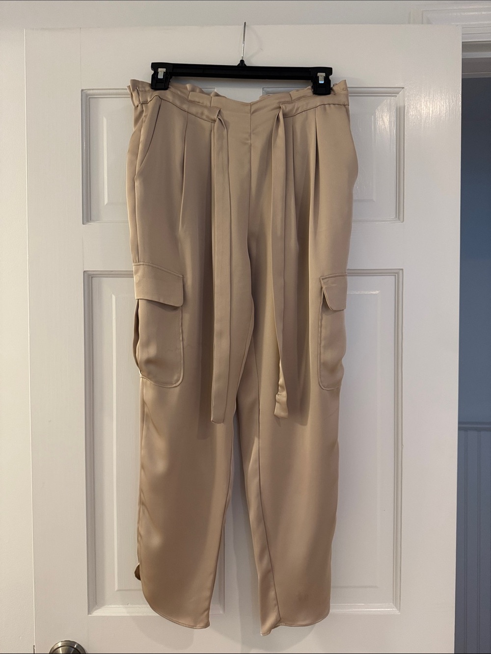 Ramy Brook Sand Tie-Waist Cargo Pants